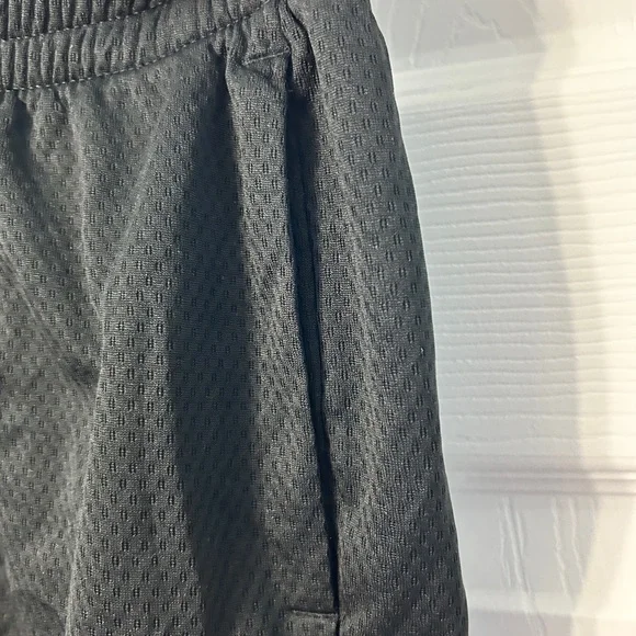 3/$15 Nike Black Shorts with White Swoosh - Kids - Picture 2 of 5